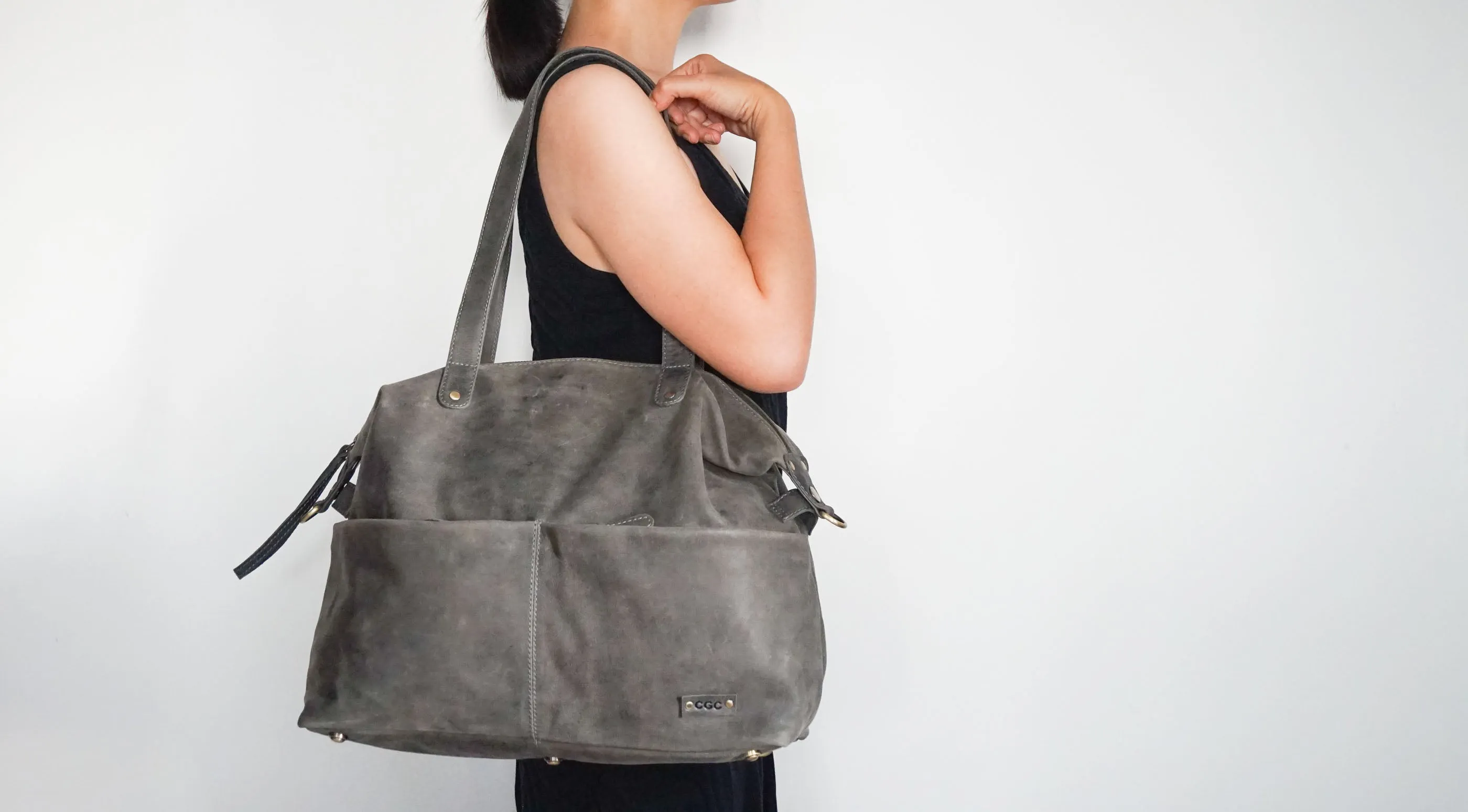 M8 Convertible 3-in-1 Crossbody Backpack Purse in Stone Vintage Leather