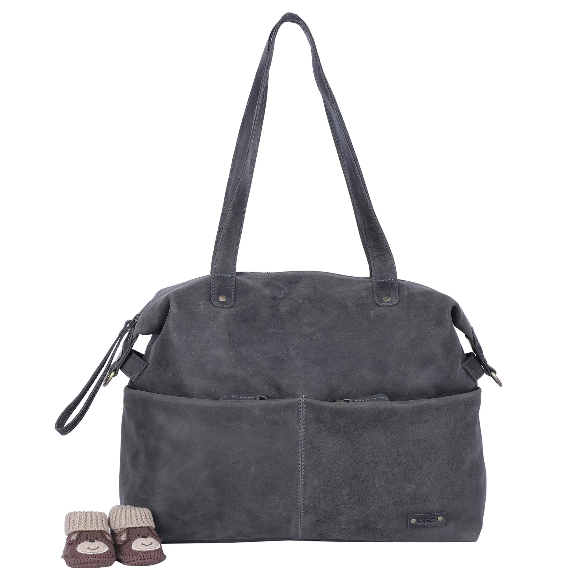 M8 Convertible 3-in-1 Crossbody Backpack Purse in Stone Vintage Leather