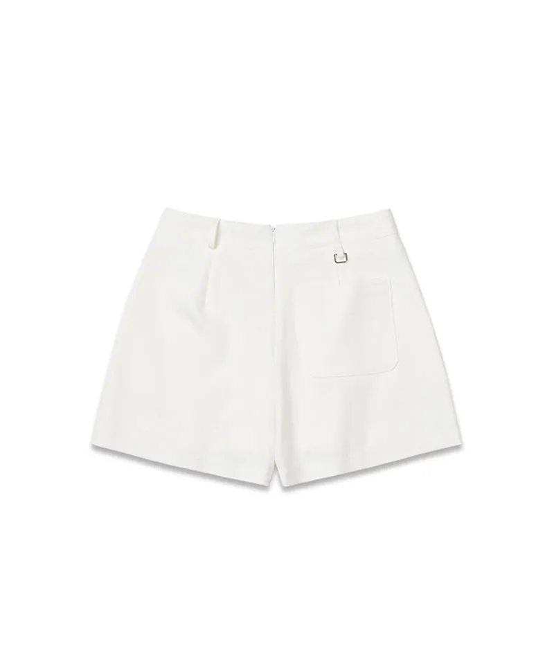 MACKY Golf: Wavy Short Pants - White