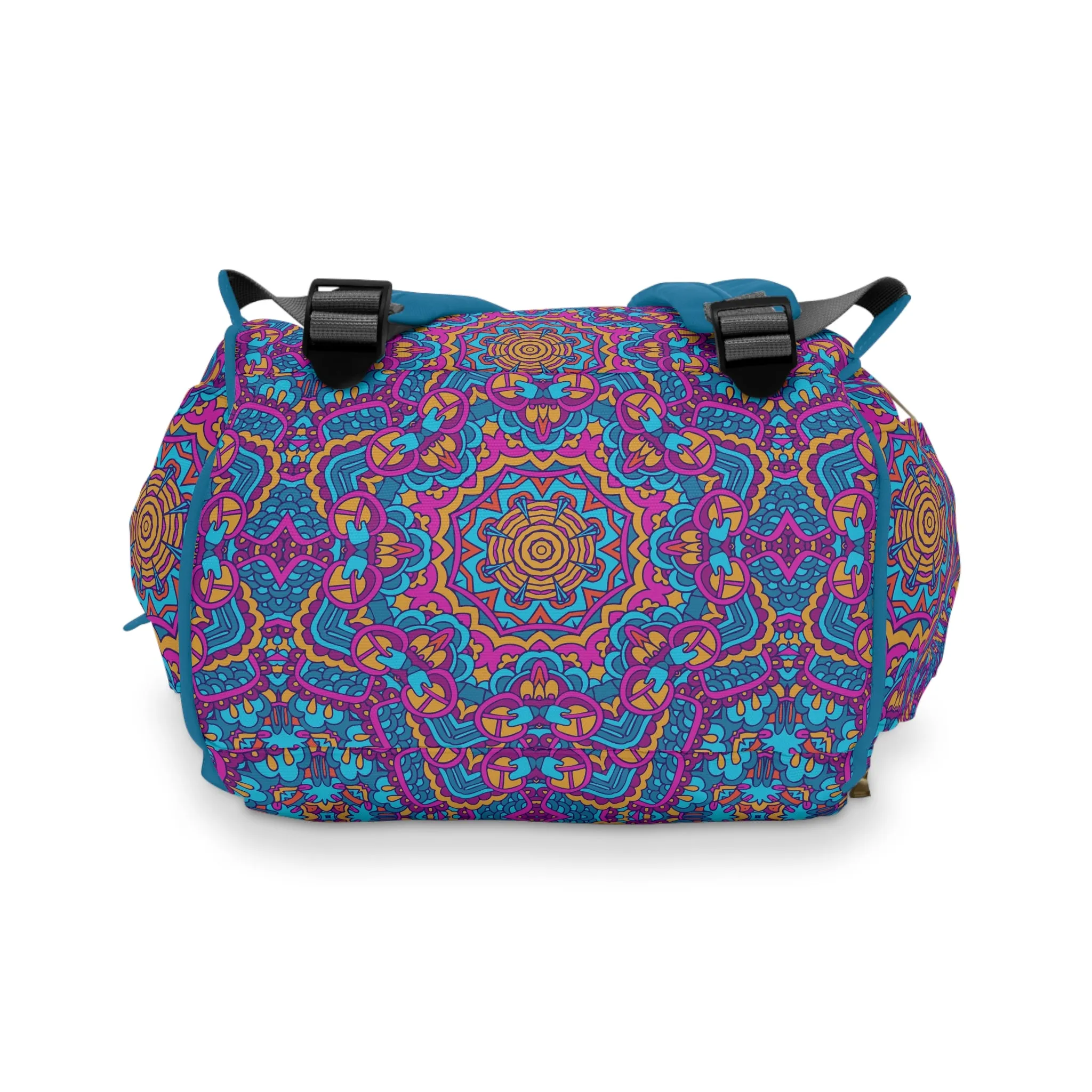 Mandala Diaper Backpack - Artistic & Multifunctional Baby Bag with Mandala Patterns, Ideal for Stylish Parents
