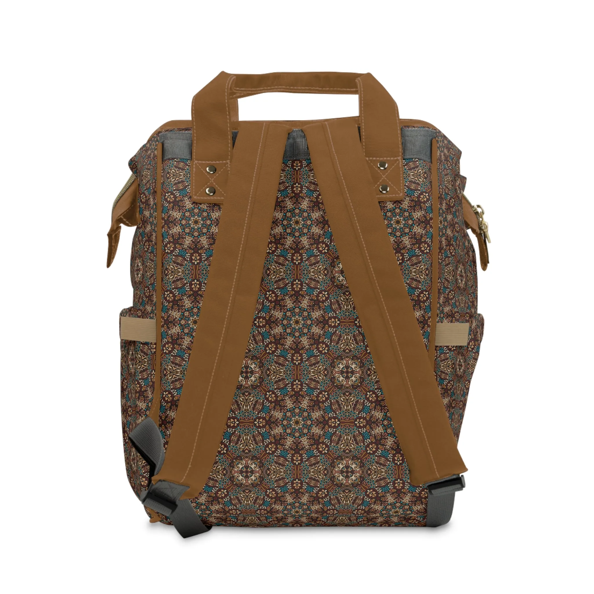 Mandala Diaper Backpack - Artistic & Multifunctional Baby Bag with Mandala Patterns, Ideal for Stylish Parents