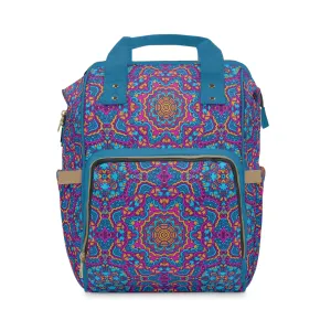 Mandala Diaper Backpack - Artistic & Multifunctional Baby Bag with Mandala Patterns, Ideal for Stylish Parents