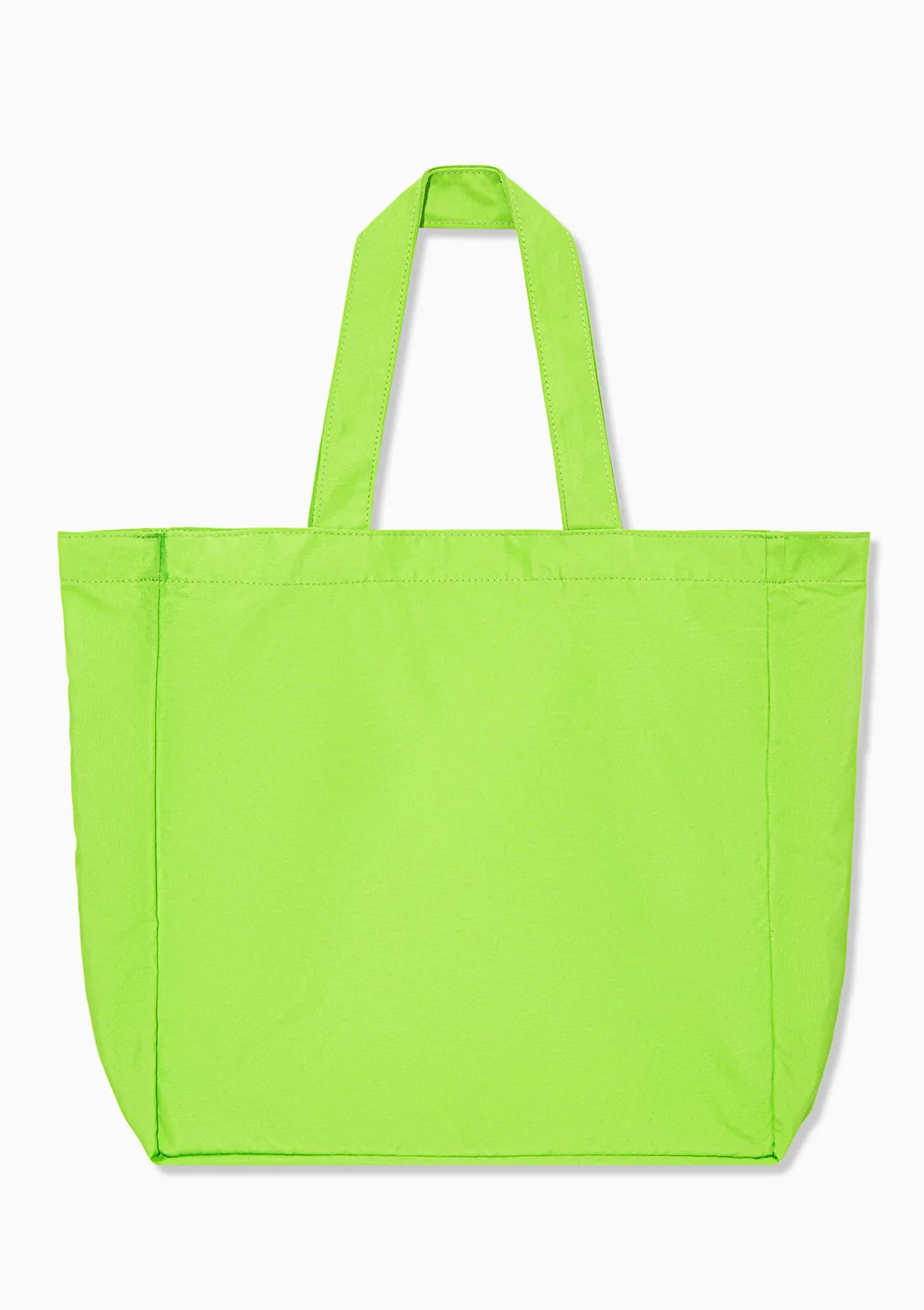 Marche X Mavi M Logo Printed Green Shopper Bag