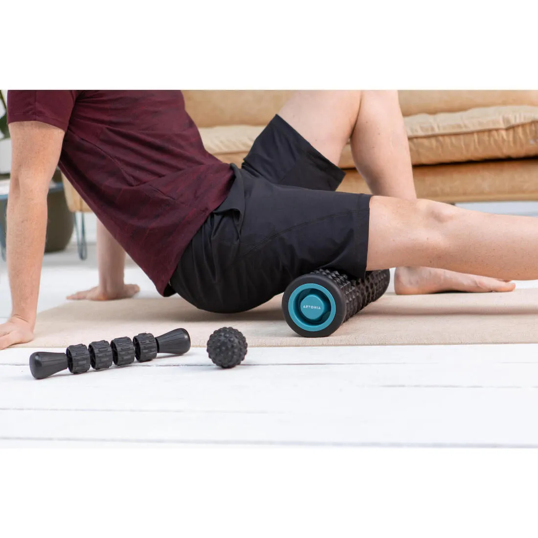 Massage Kit: Massage roller, ball and stick