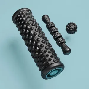 Massage Kit: Massage roller, ball and stick