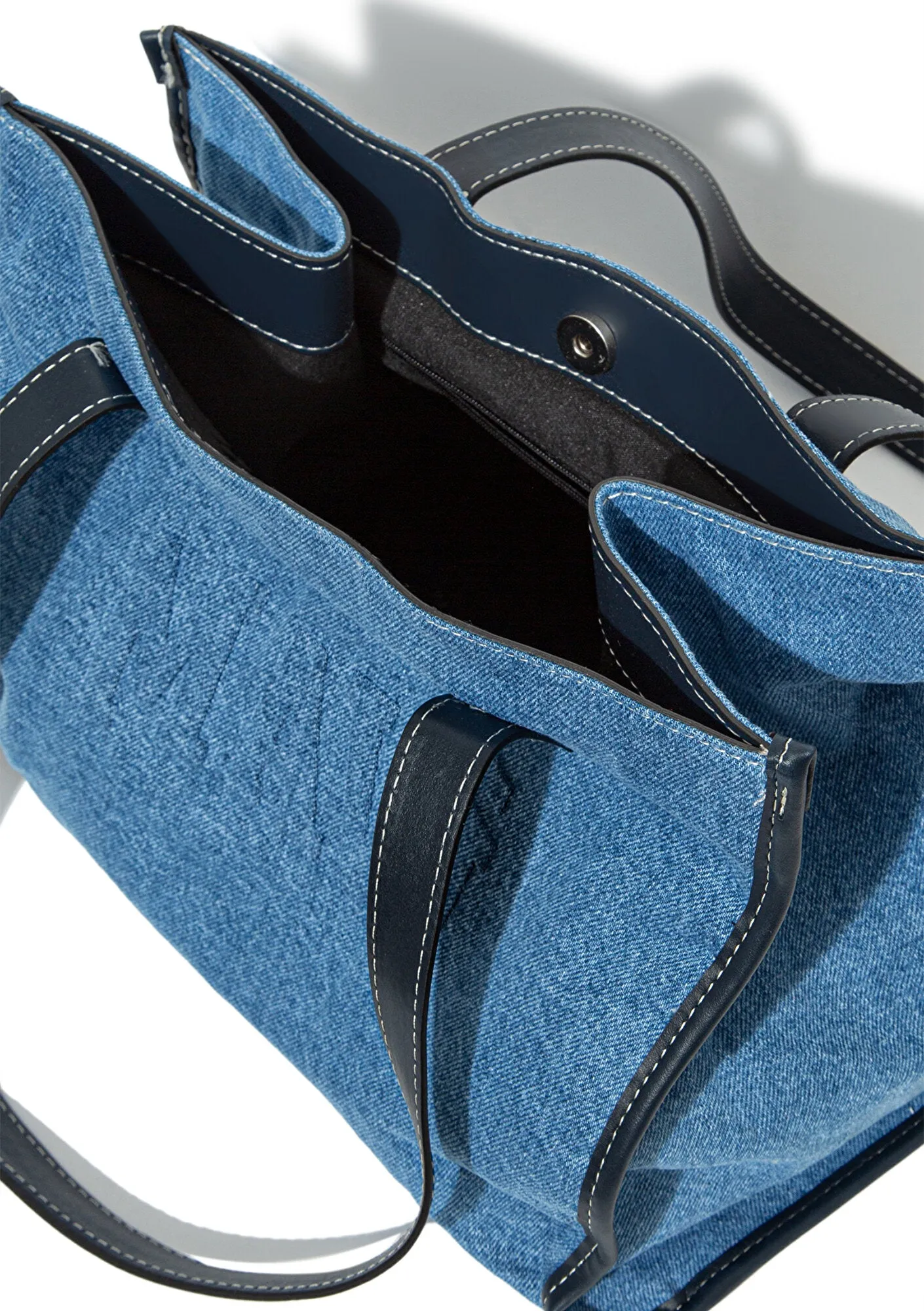 Mavi Logo Printed Blue Shoulder Bag