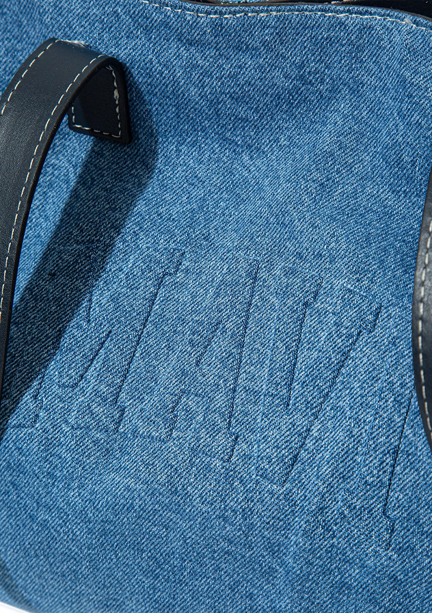 Mavi Logo Printed Blue Shoulder Bag