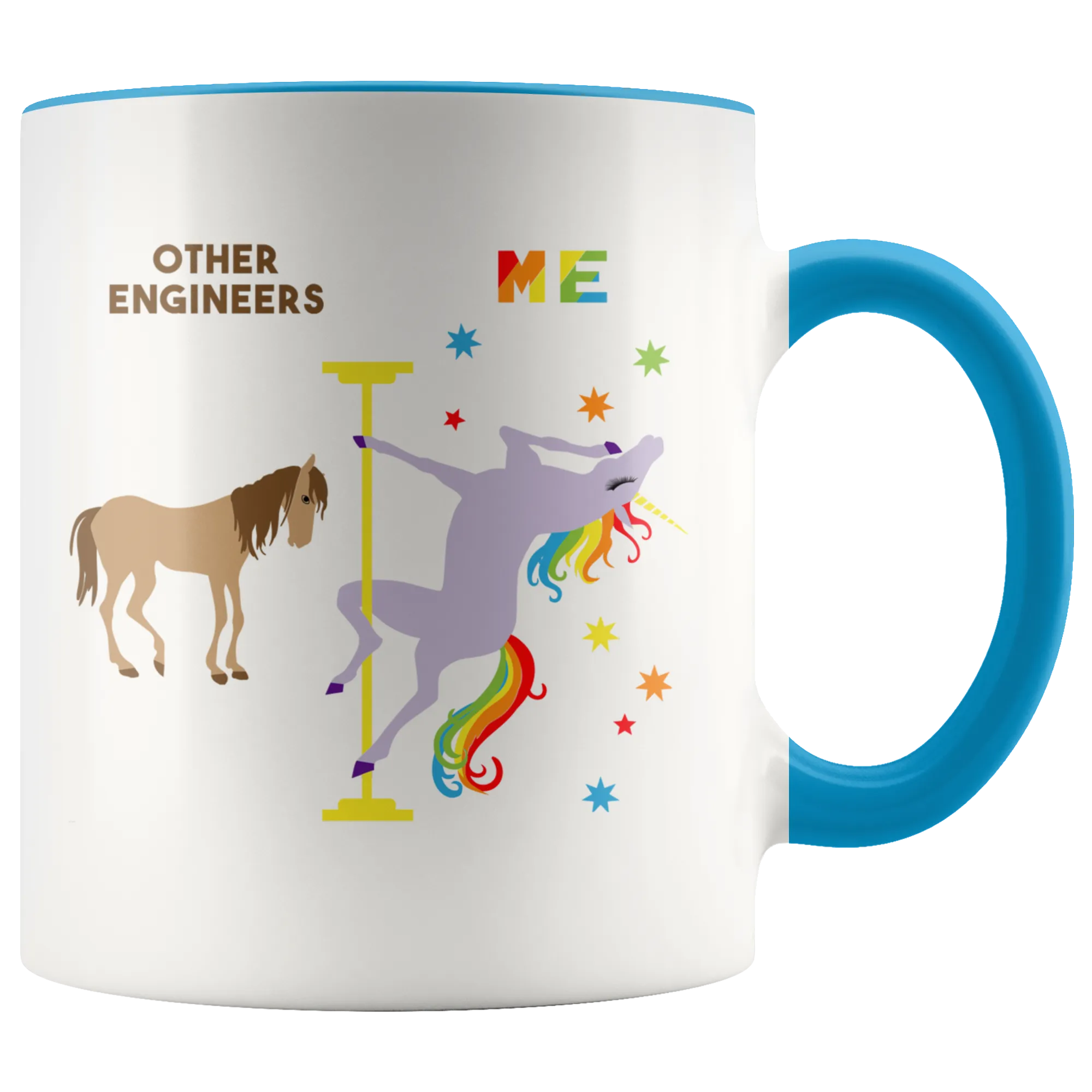 Mechanical Engineer Mug Graduation Gift for Engineers Pole Dancing Unicorn Engineering Coffee Cup