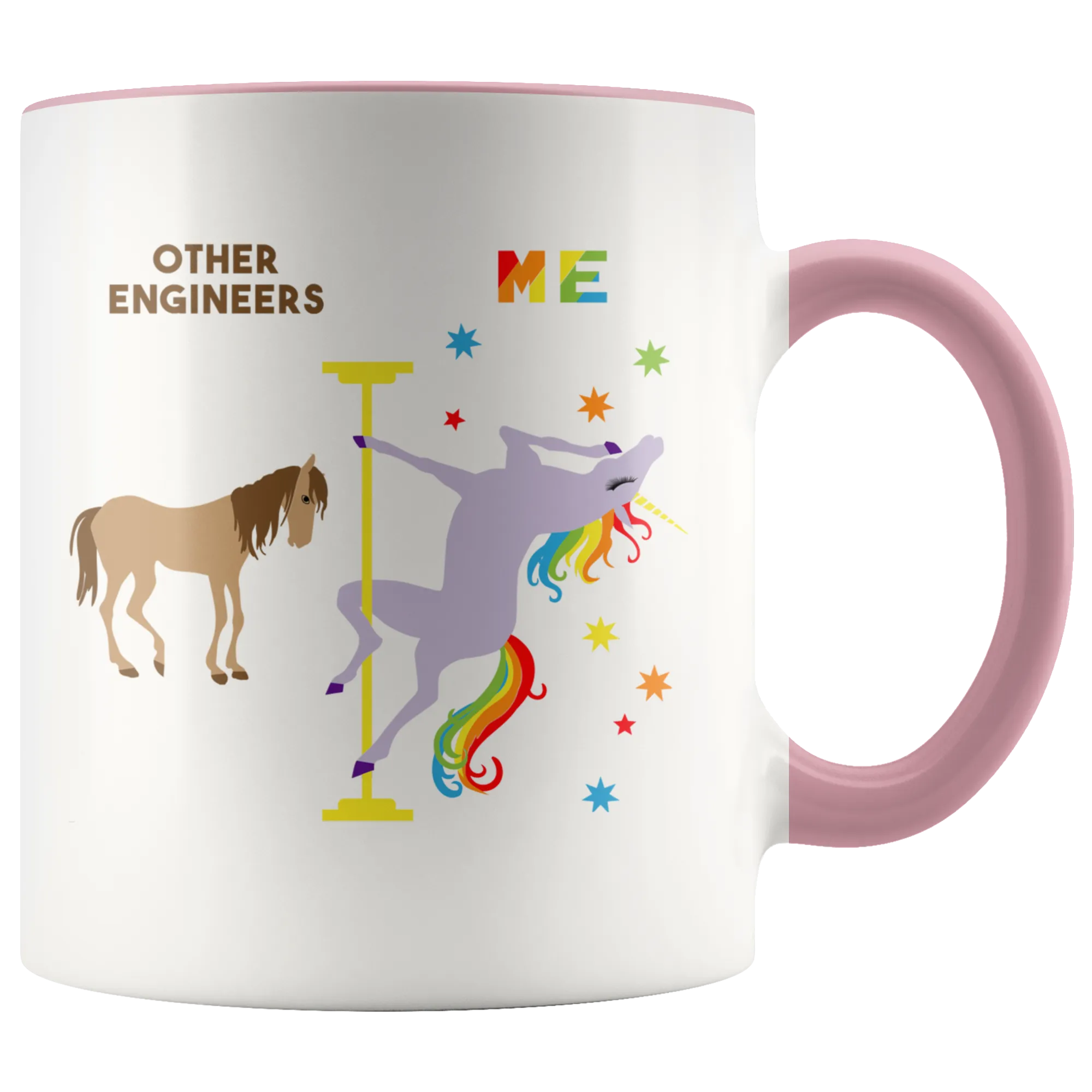 Mechanical Engineer Mug Graduation Gift for Engineers Pole Dancing Unicorn Engineering Coffee Cup