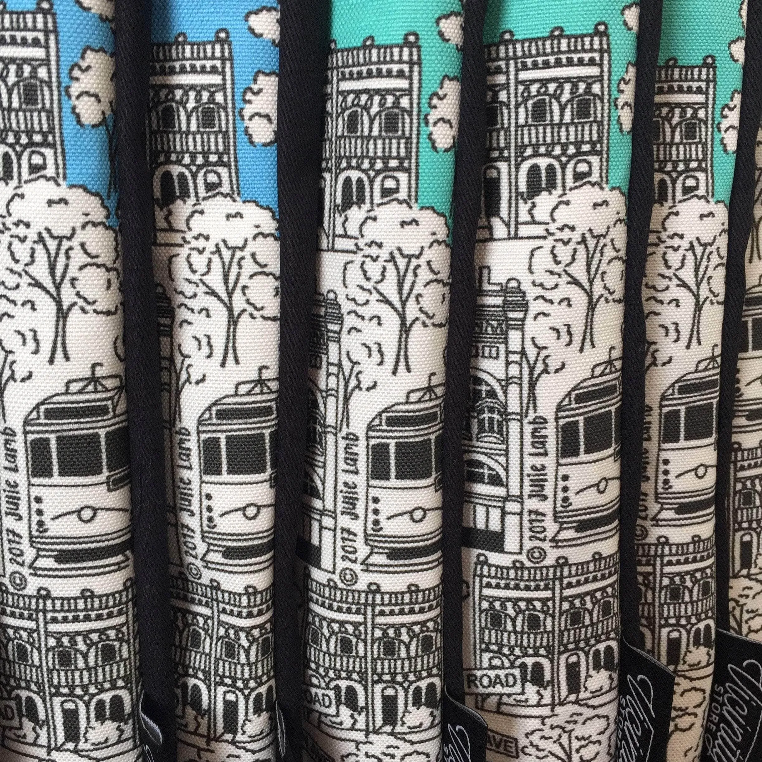 Melbourne CIty Illustration Printed Tote Bag