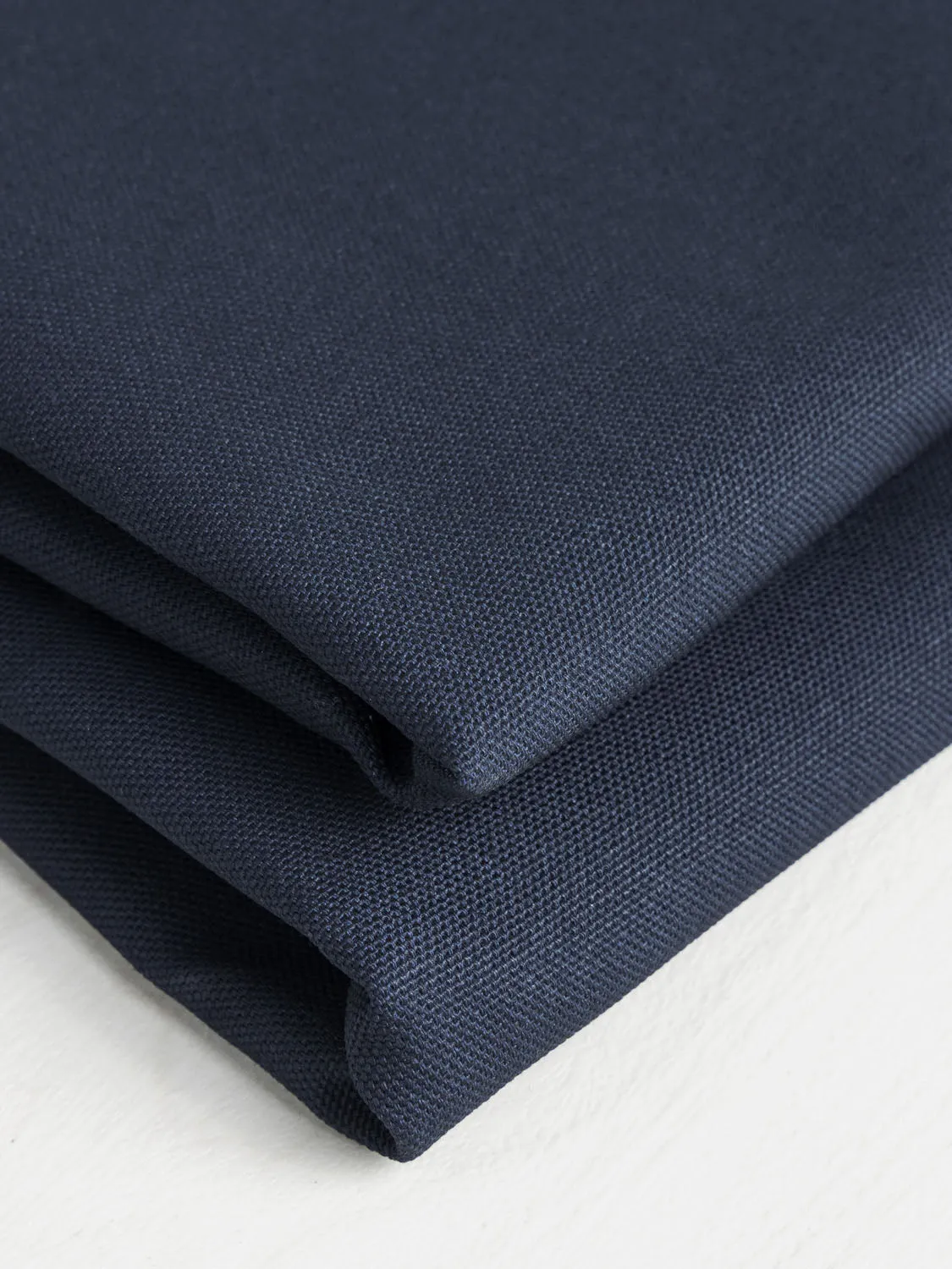 Midweight Core Collection Organic Cotton Canvas - True Navy - Swatch