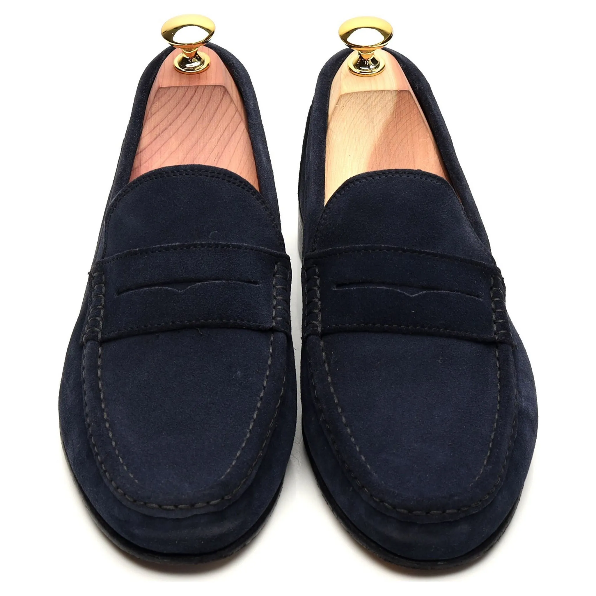 'Milan' Navy Blue Suede Loafer UK 6