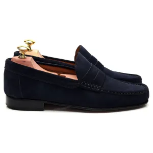 'Milan' Navy Blue Suede Loafer UK 6