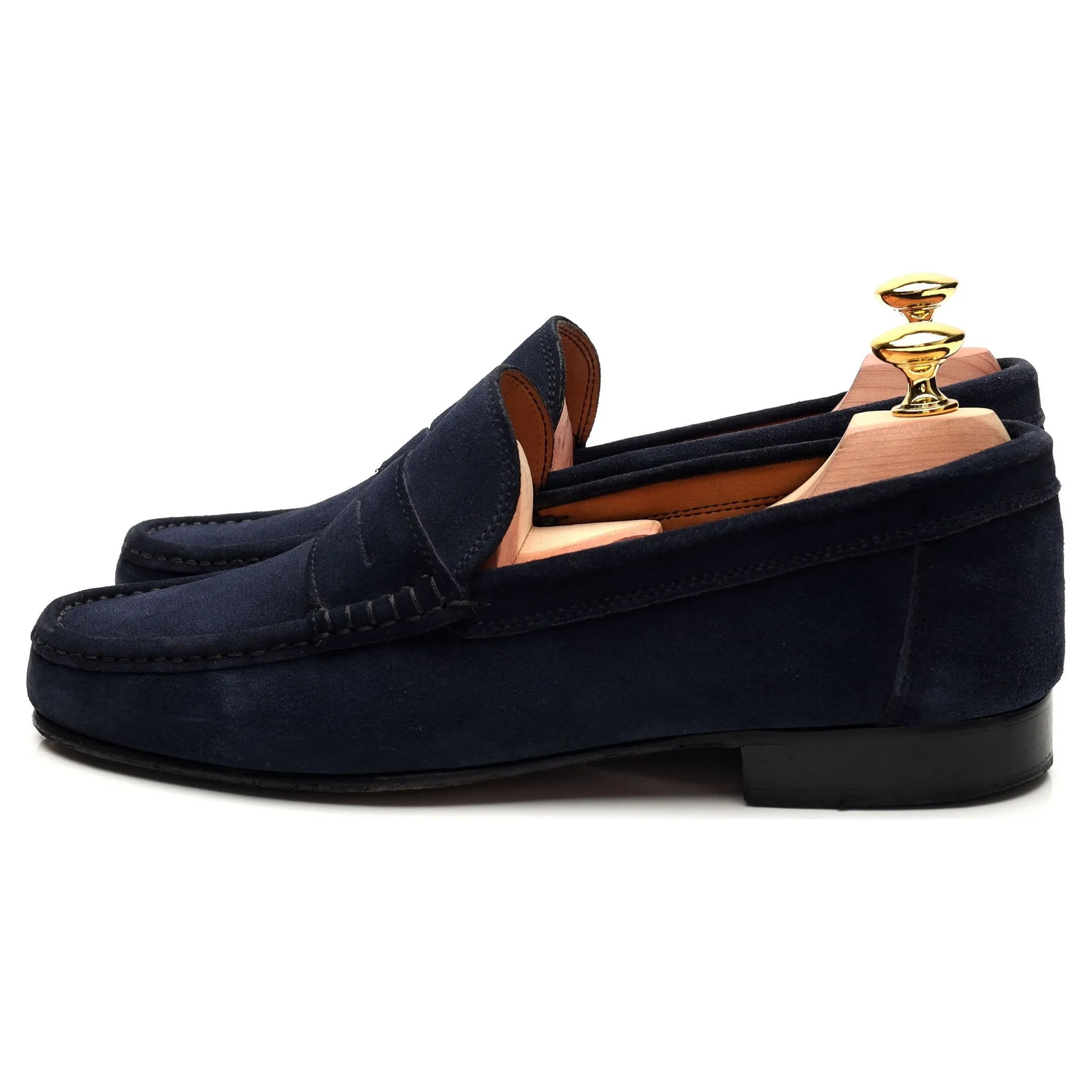 'Milan' Navy Blue Suede Loafer UK 6