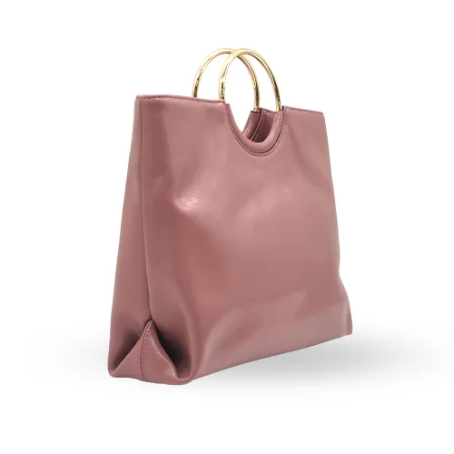MILLFIELD - Pink Structured Leather Ring Handle Bag