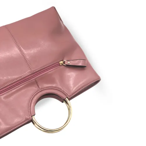 MILLFIELD - Pink Structured Leather Ring Handle Bag