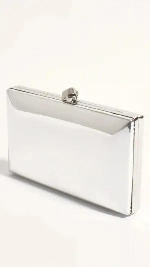 MIRA METALLIC STRUCTURED CLUTCH
