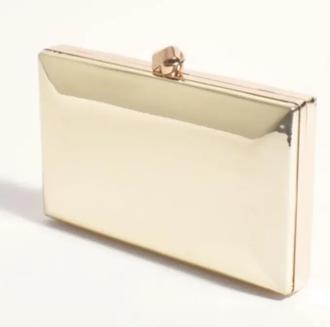 MIRA METALLIC STRUCTURED CLUTCH