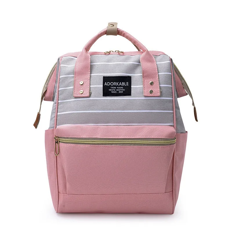 Mommy Insulation Bag Striped Bag Portable Multi-Function Large Capacity