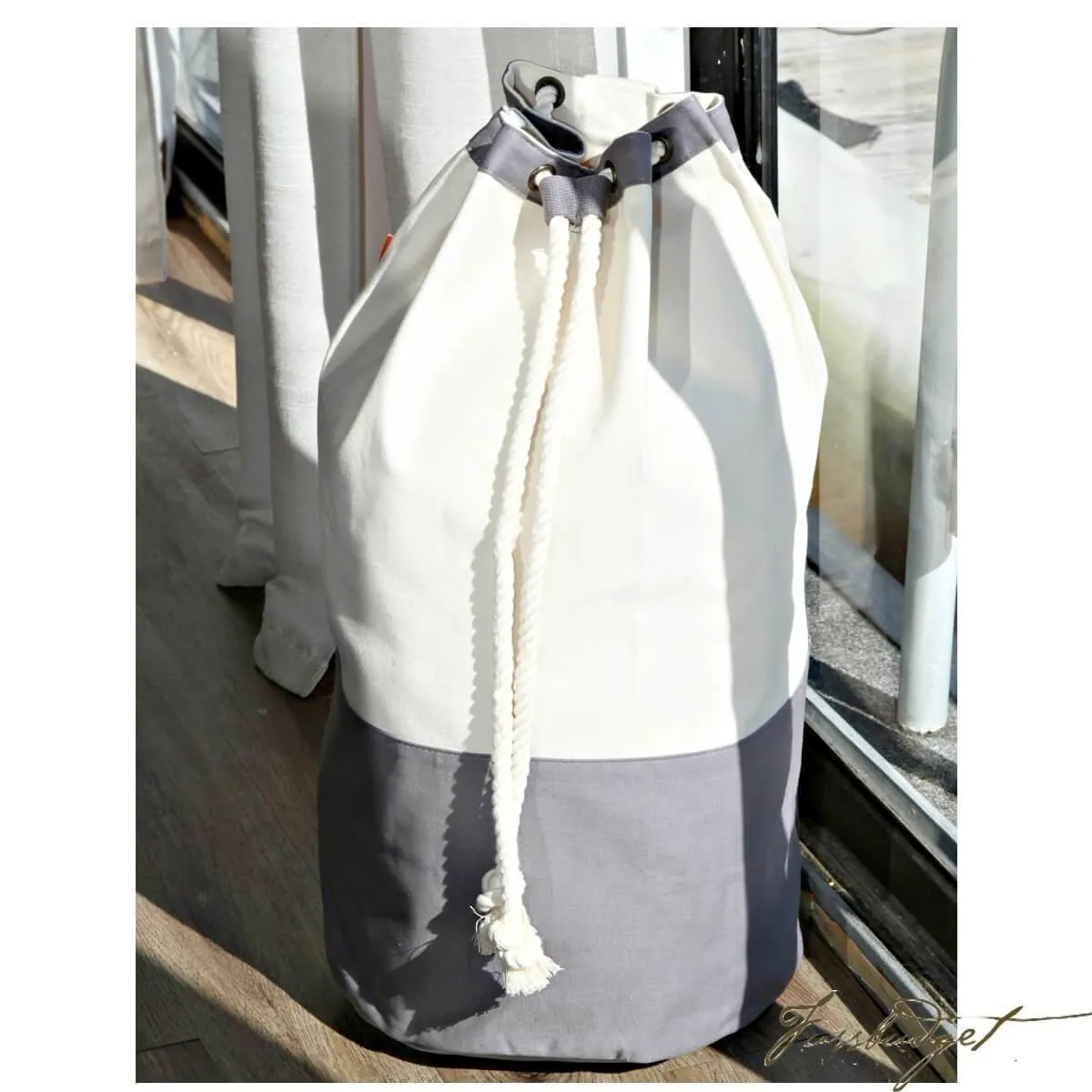 Monogrammed Laundry Duffel Hamper