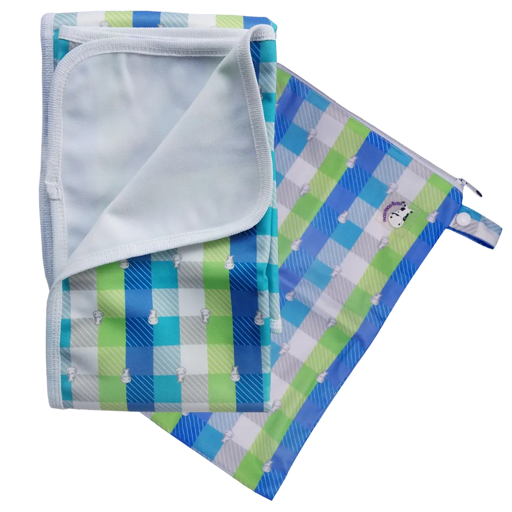 Moo Moo Kow Changing Pad Large - Checkers