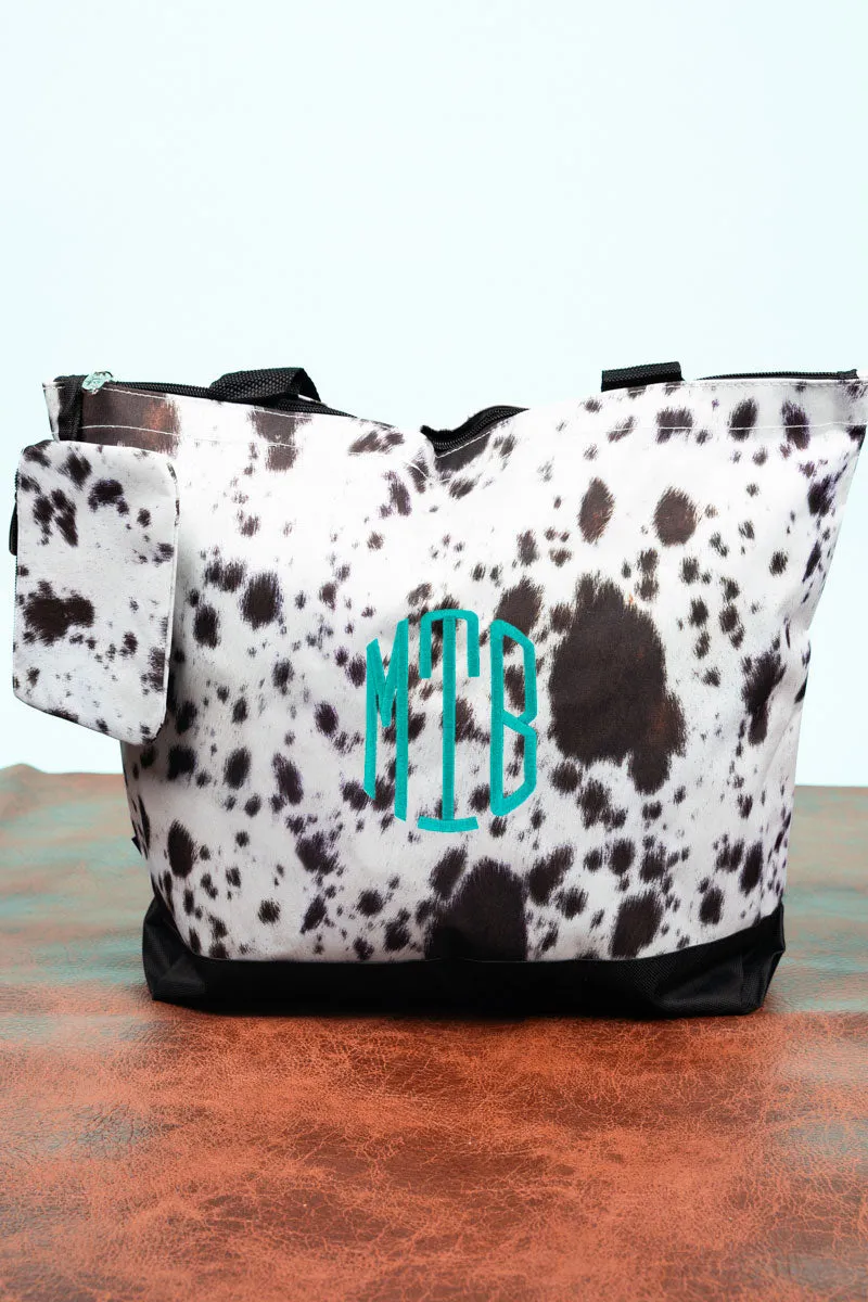 Moo York Minute with Black Trim Tote Bag