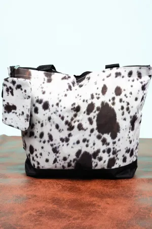 Moo York Minute with Black Trim Tote Bag