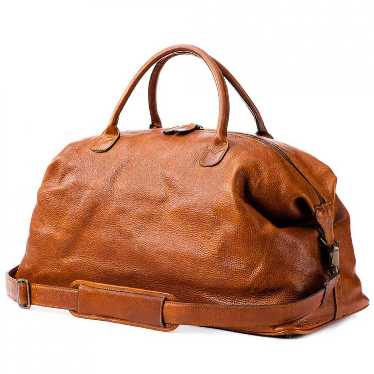 Moore & Giles Benedict Weekender Bag in Titan Milled Honey