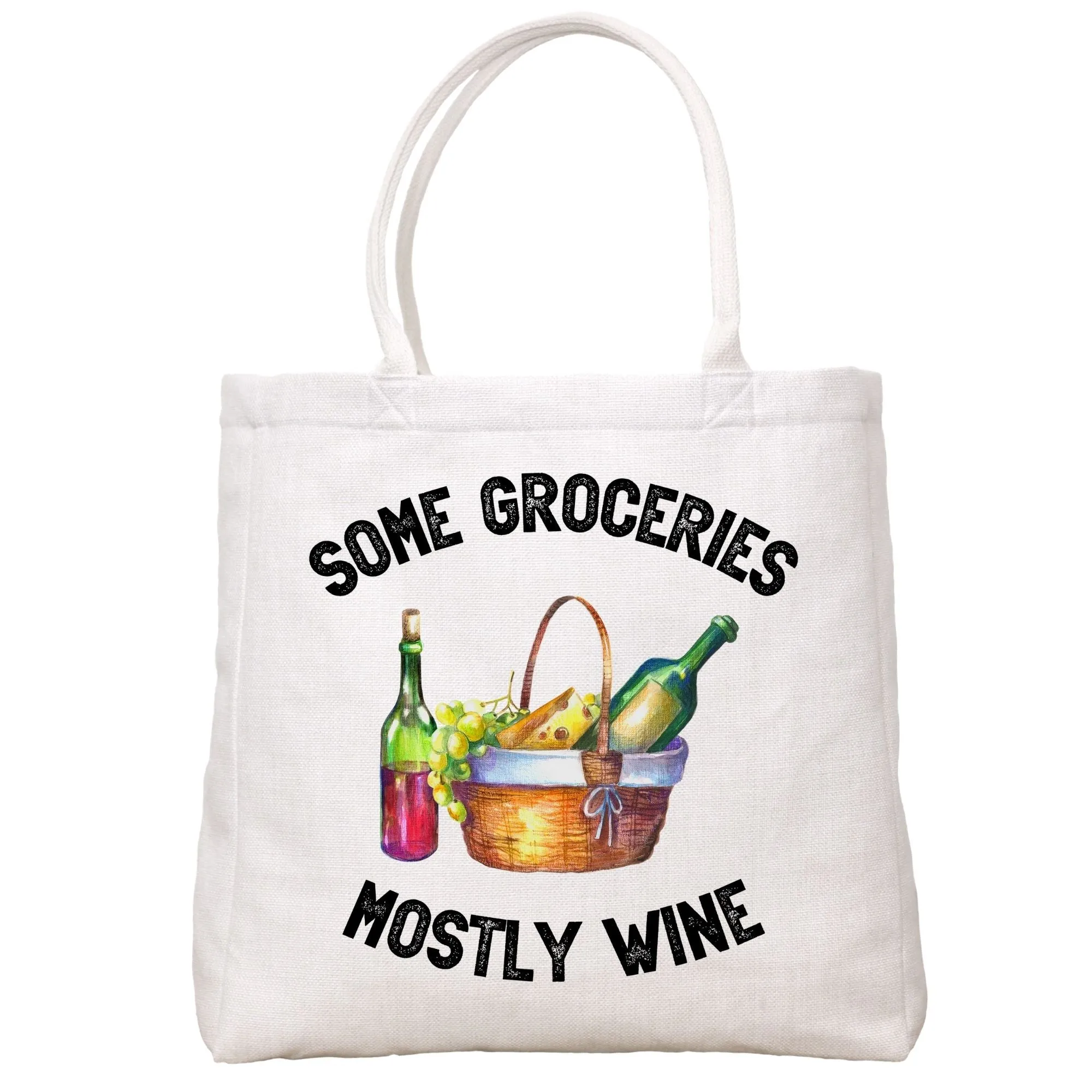 Mostly Wine Tote Bag