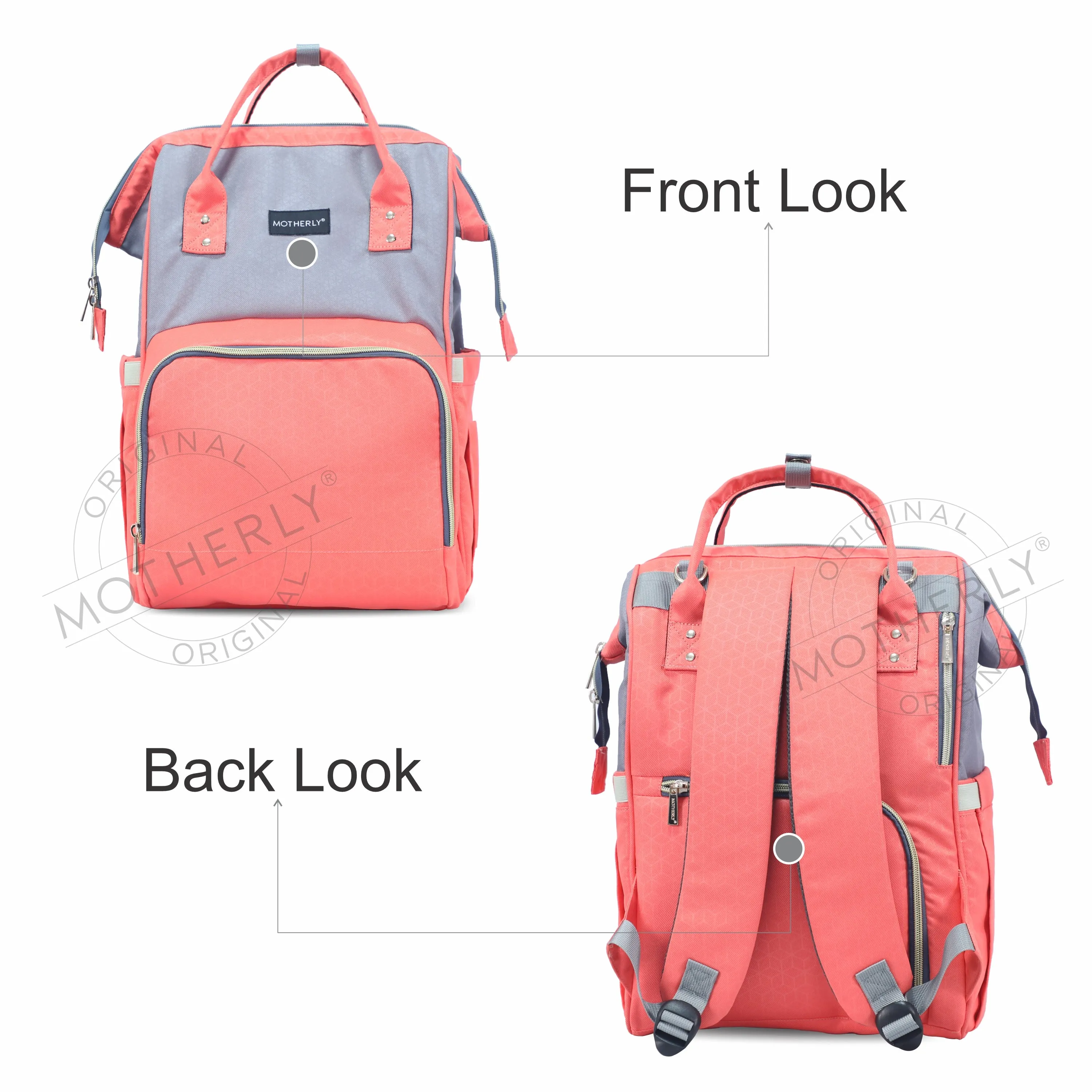 Motherly 18 liter Stylish Babies Diaper Bags for Mothers |6 Month Warranty