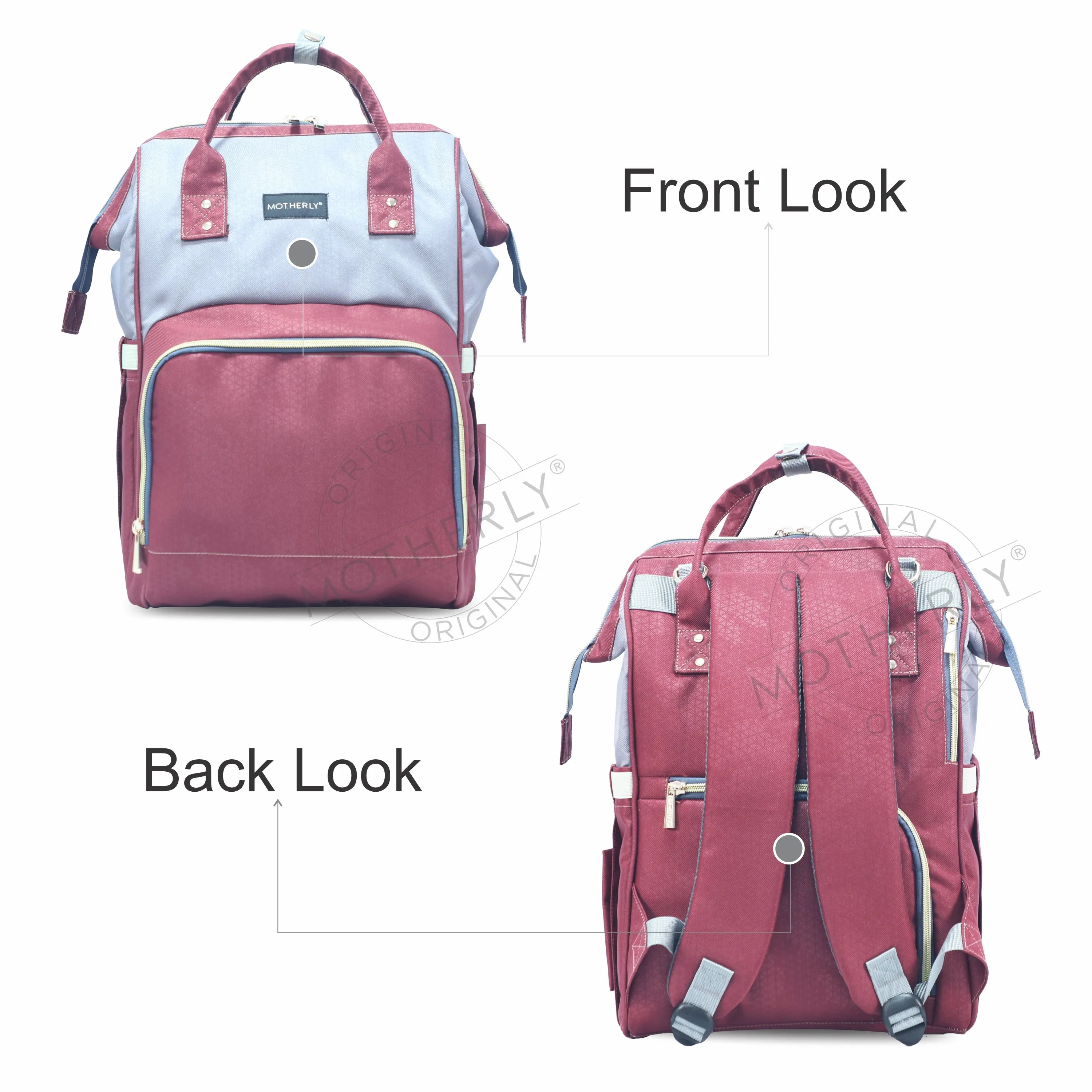 Motherly 18 liter Stylish Babies Diaper Bags for Mothers |6 Month Warranty
