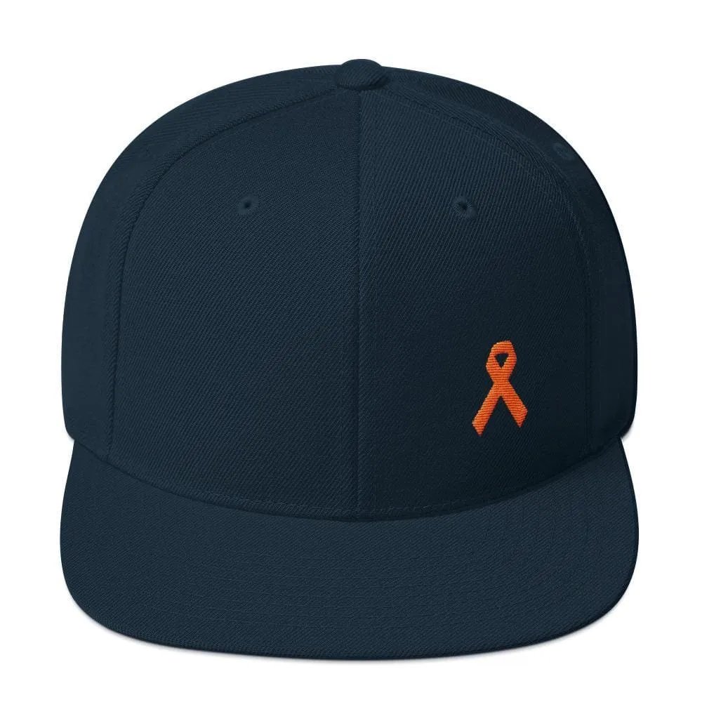 MS Awareness Flat Brim Snapback Hat