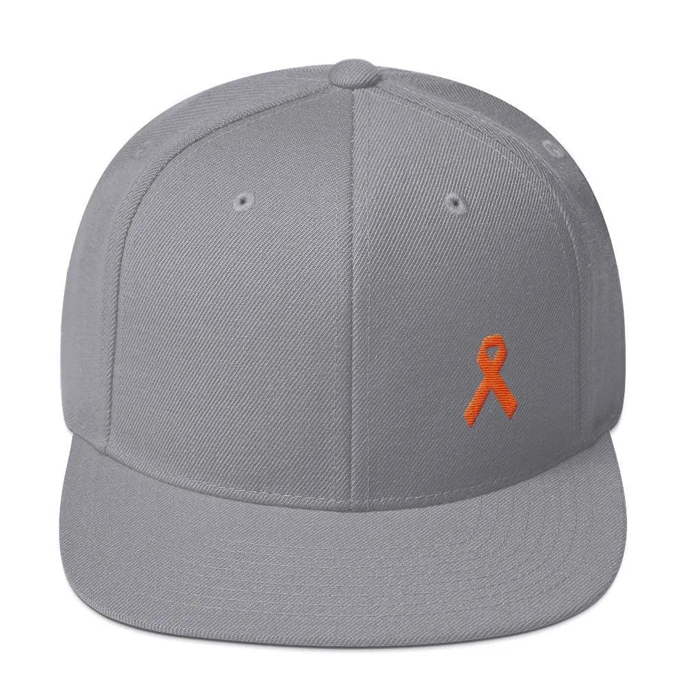 MS Awareness Flat Brim Snapback Hat