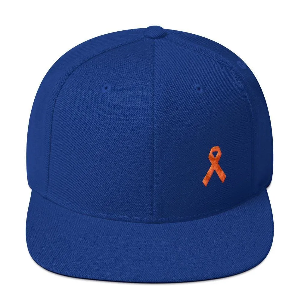 MS Awareness Flat Brim Snapback Hat