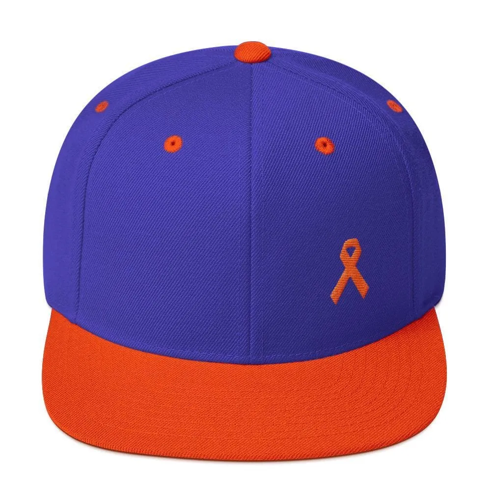 MS Awareness Flat Brim Snapback Hat