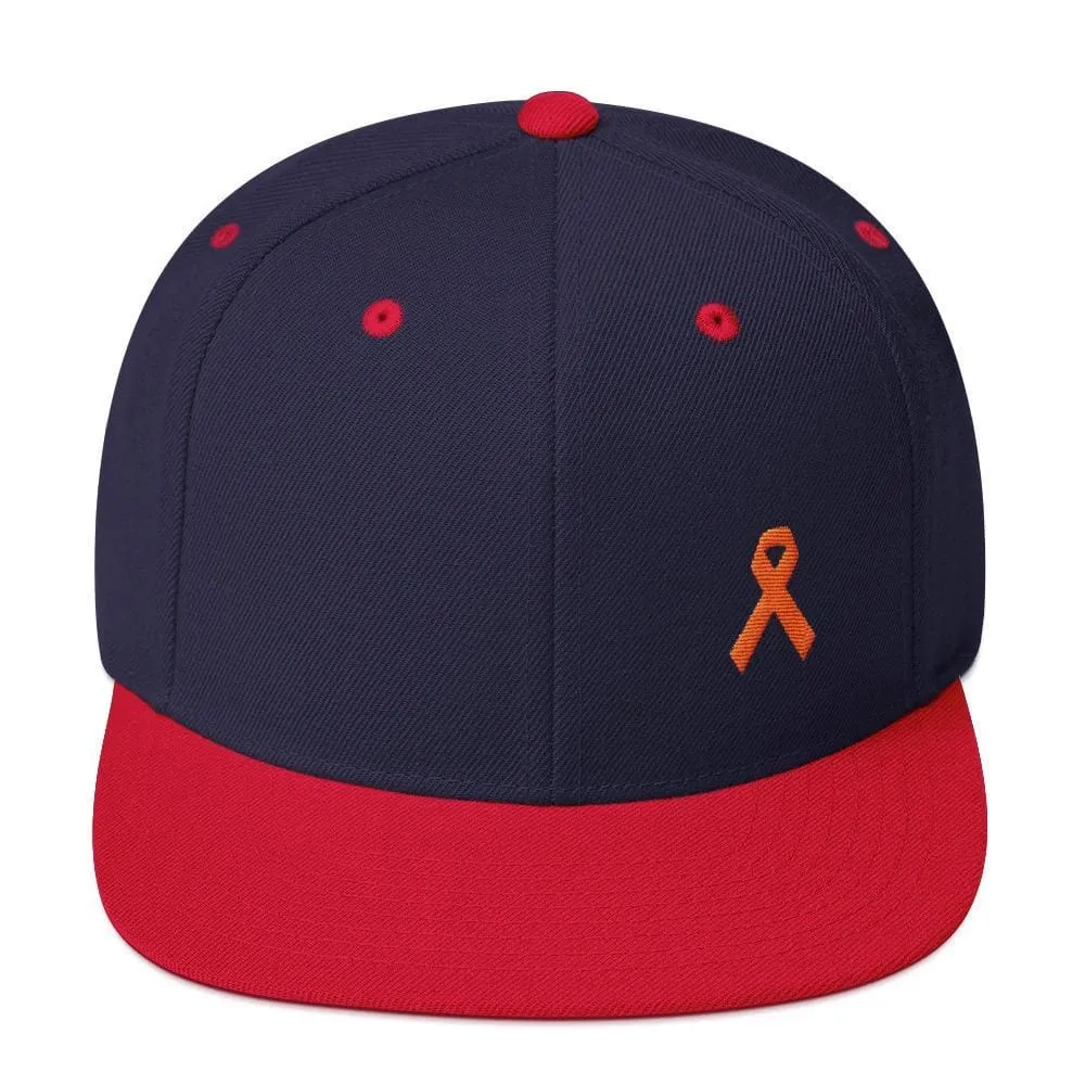 MS Awareness Flat Brim Snapback Hat