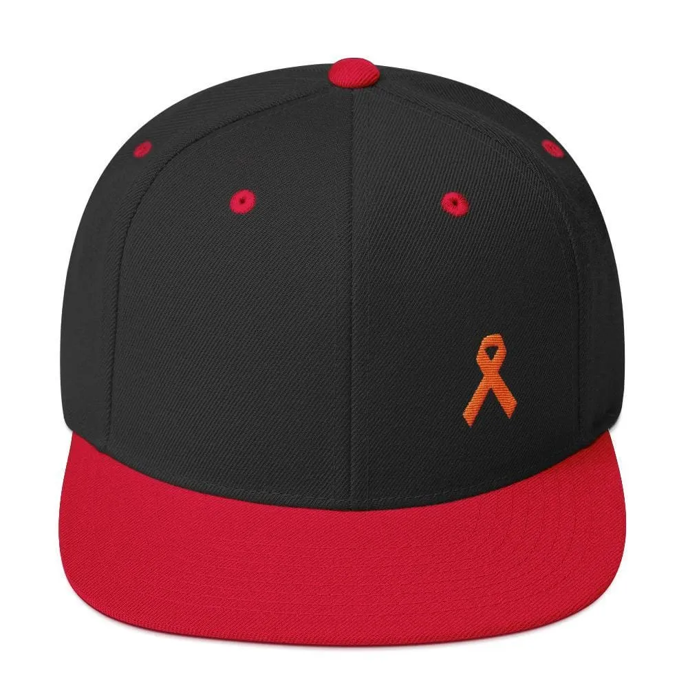 MS Awareness Flat Brim Snapback Hat