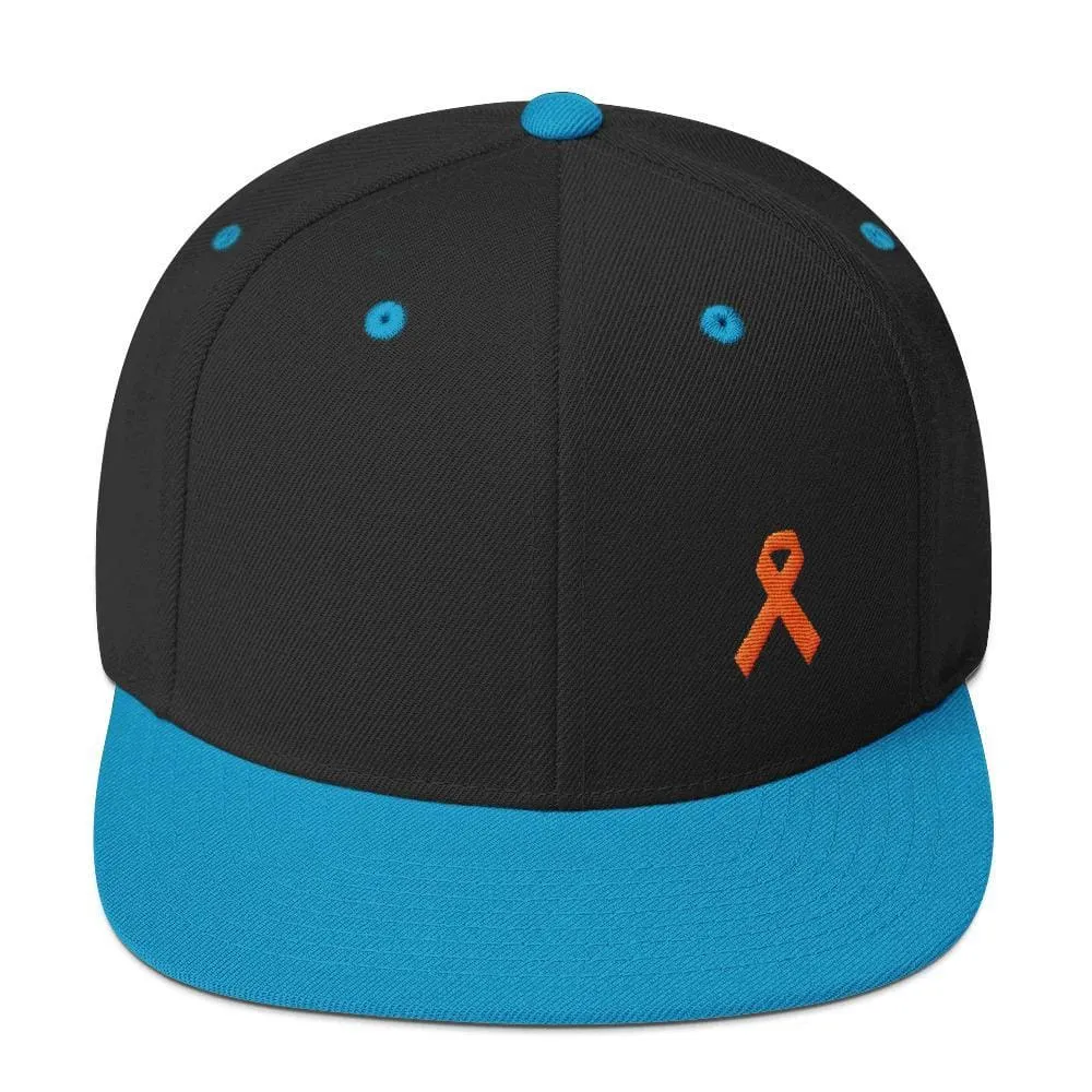 MS Awareness Flat Brim Snapback Hat