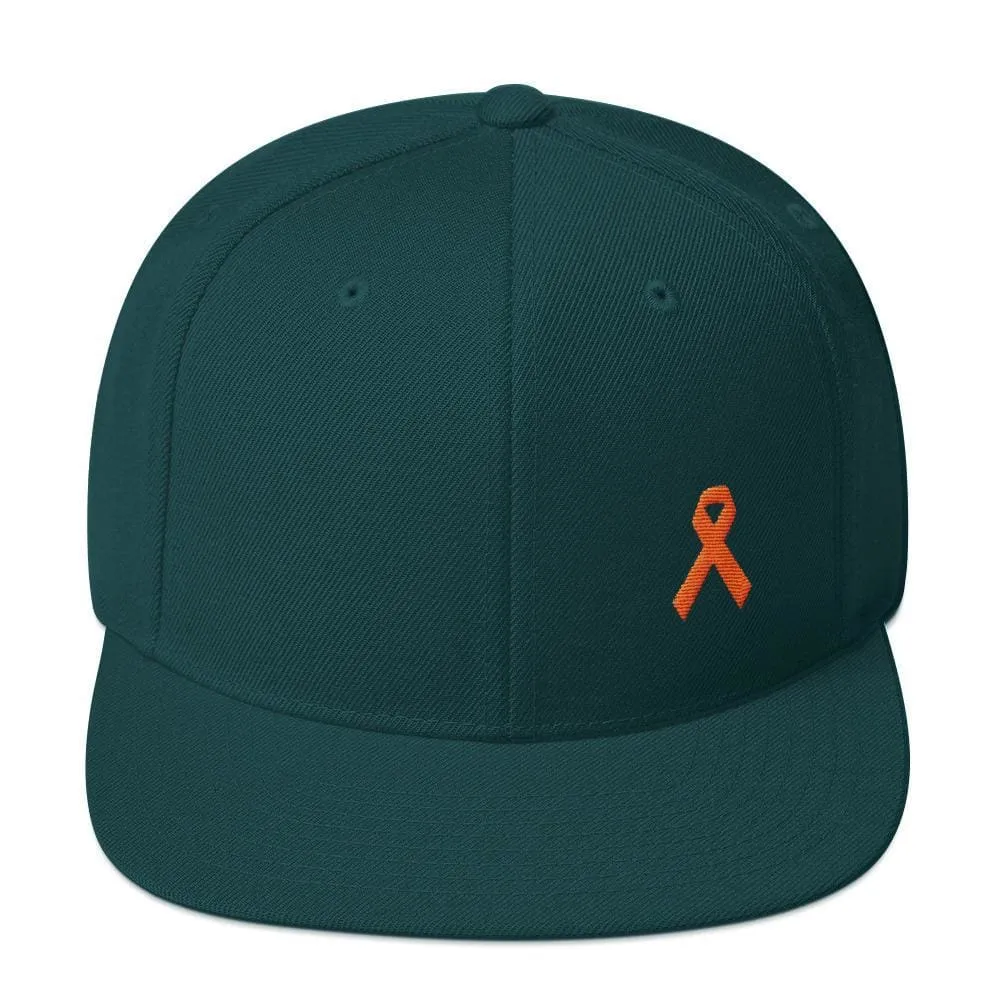 MS Awareness Flat Brim Snapback Hat