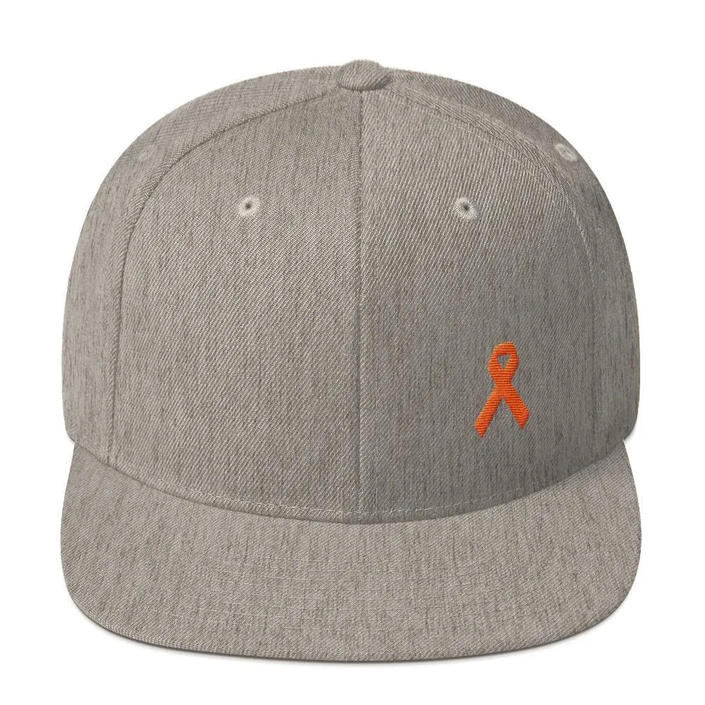 MS Awareness Flat Brim Snapback Hat