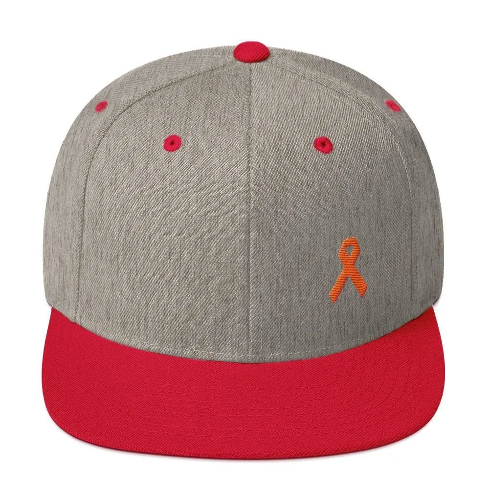 MS Awareness Flat Brim Snapback Hat