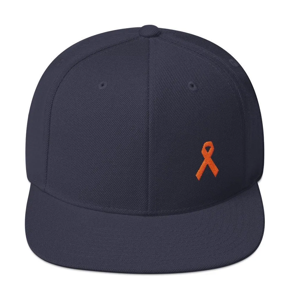 MS Awareness Flat Brim Snapback Hat