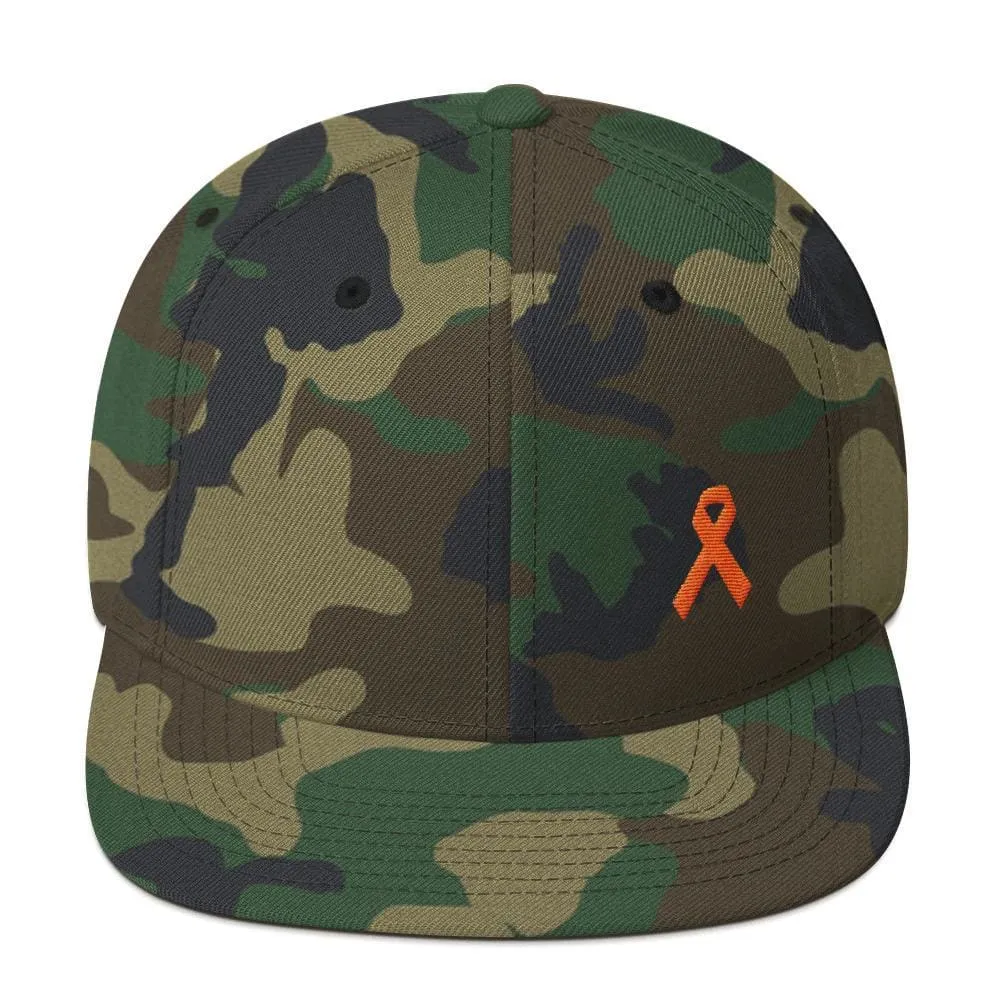 MS Awareness Flat Brim Snapback Hat