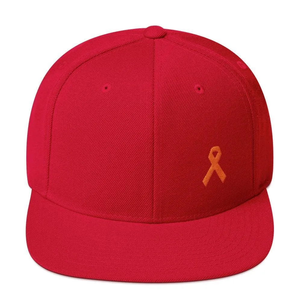 MS Awareness Flat Brim Snapback Hat