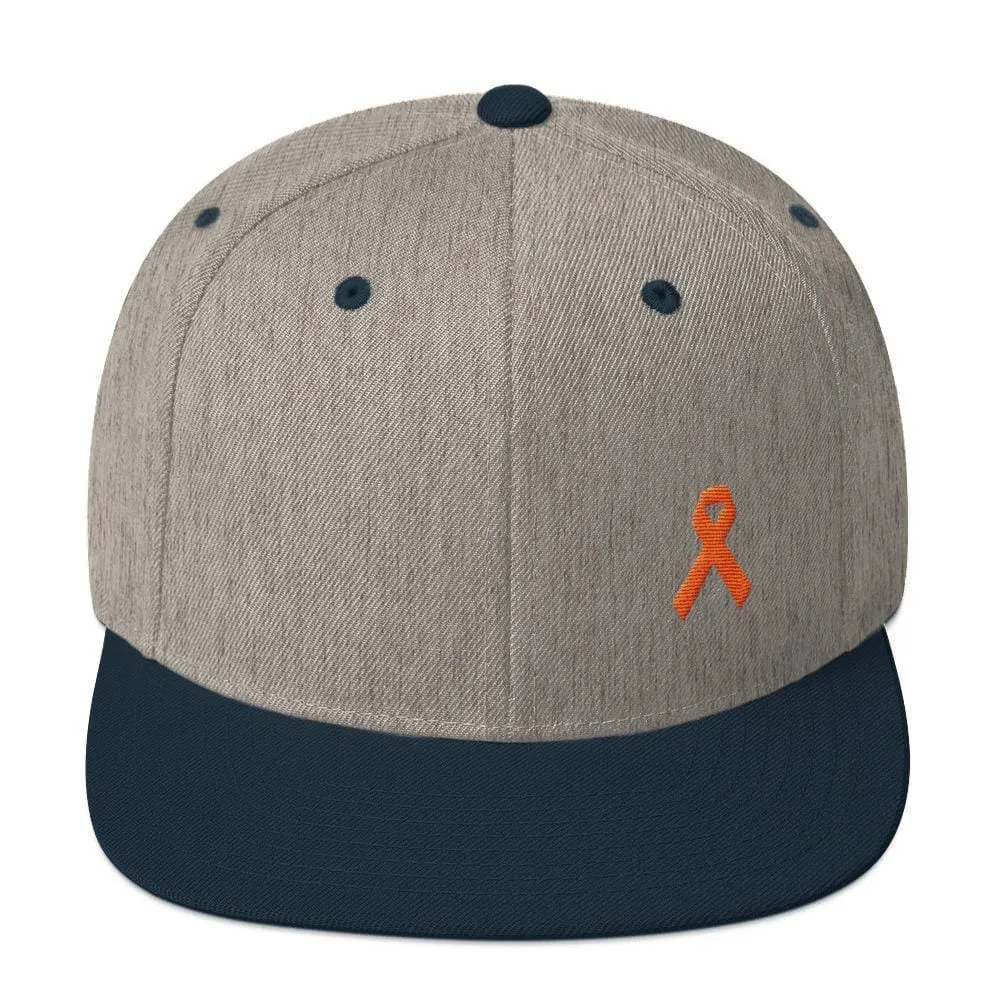 MS Awareness Flat Brim Snapback Hat