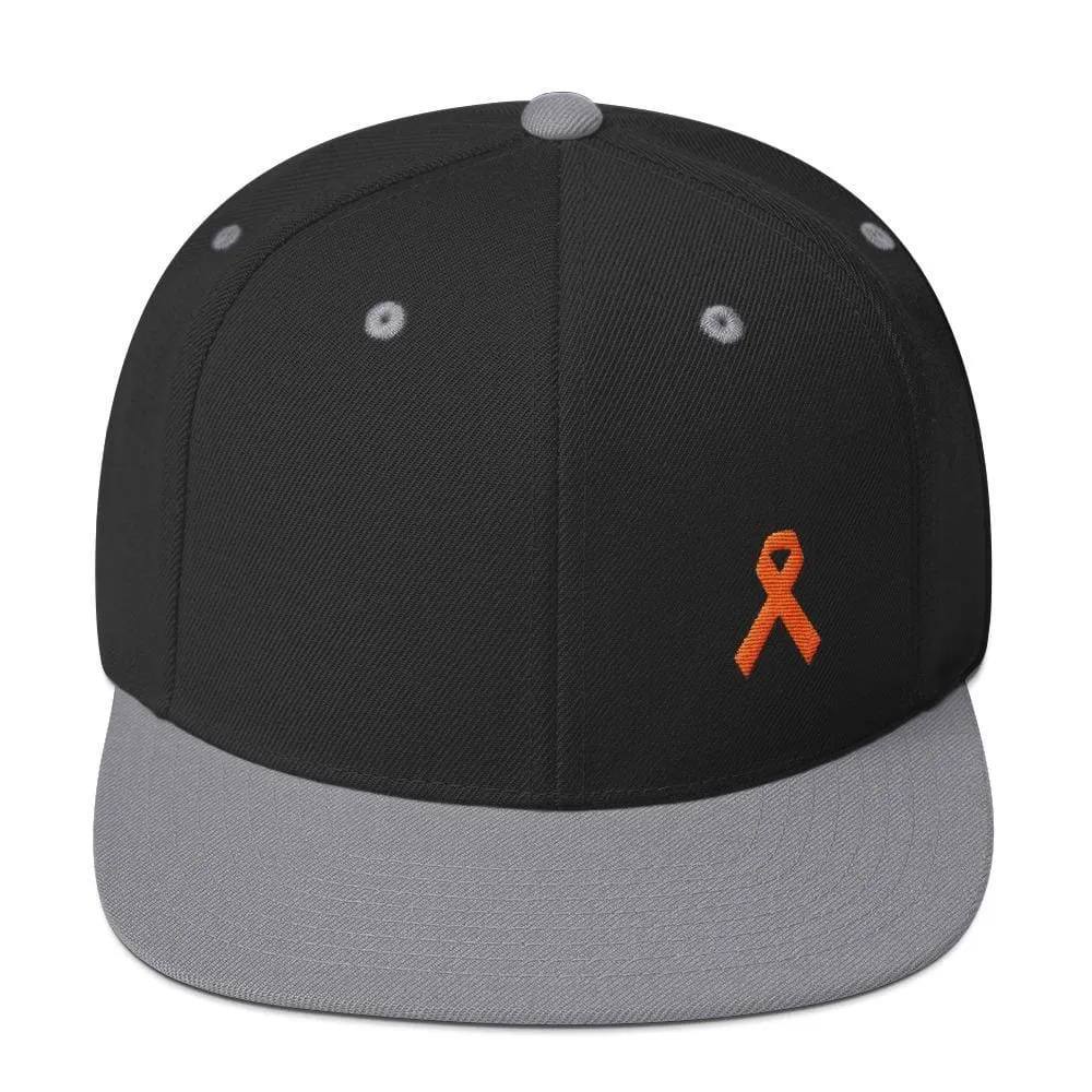 MS Awareness Flat Brim Snapback Hat