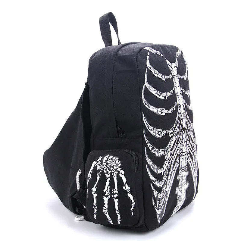 Multifunction Unisex Skull Skeleton Printed Backpack