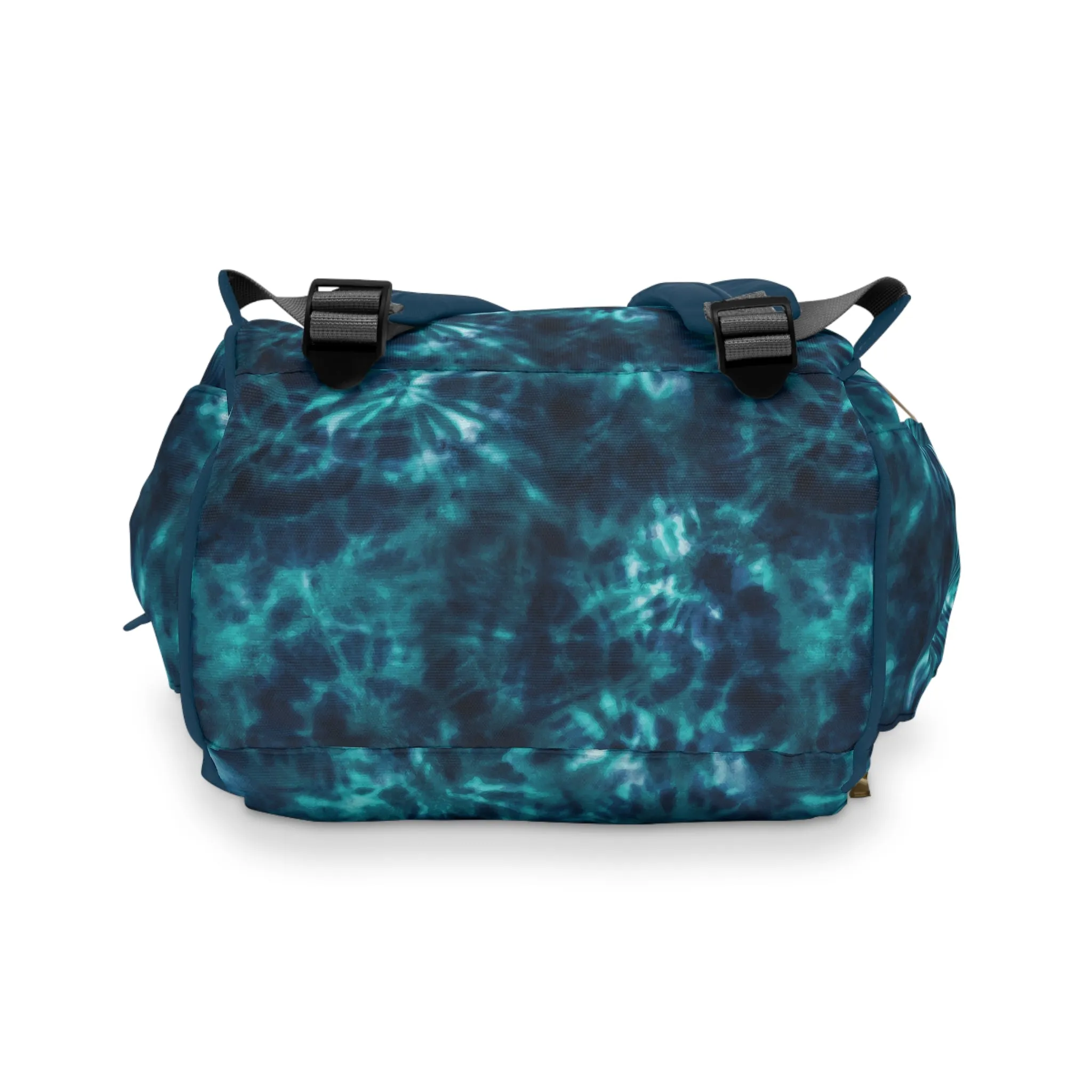 Multifunctional Tie-Dye Diaper Backpack - Lightweight Nylon Baby Bag with Adjustable Straps