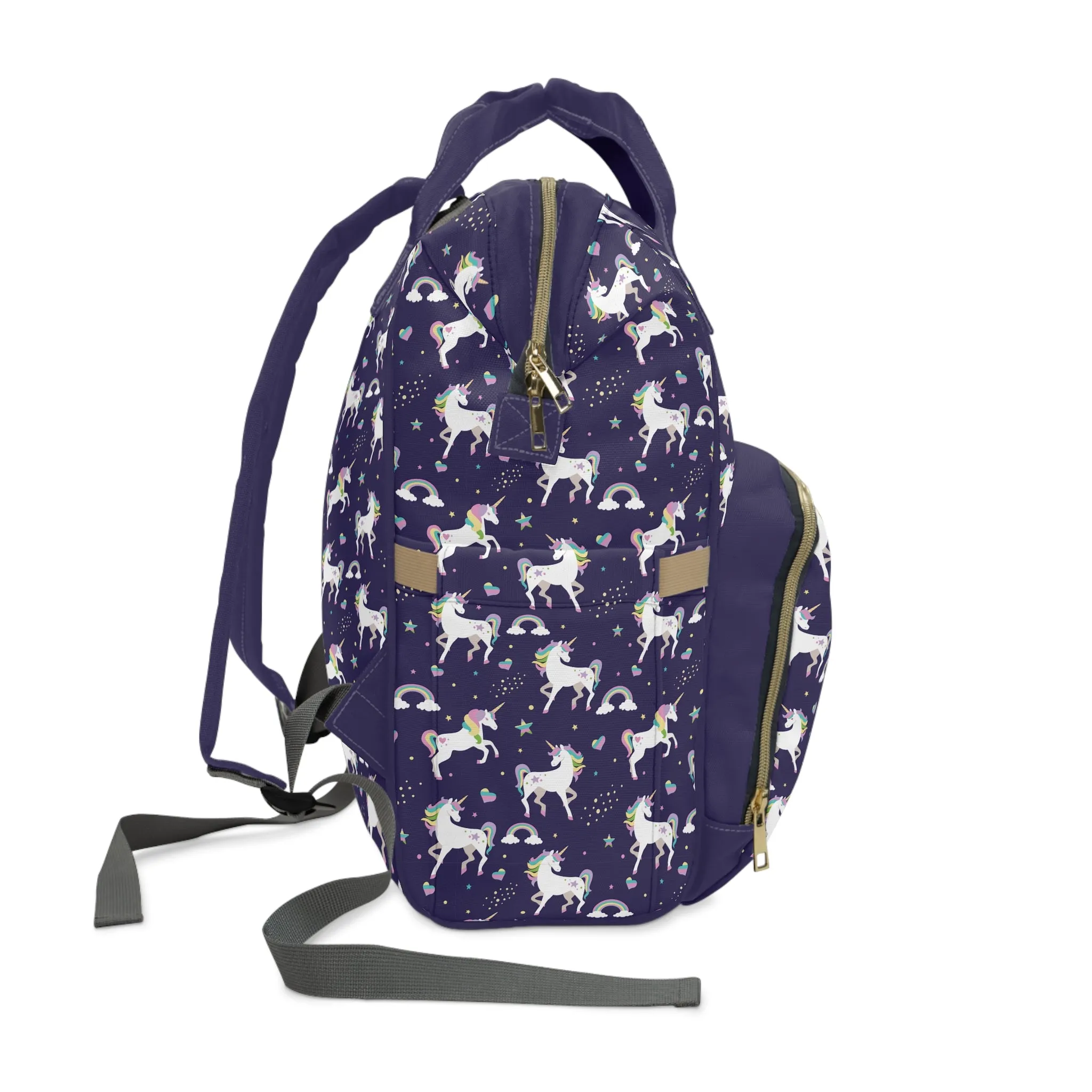 Multifunctional Unicorn Diaper Backpack - Magical Storage Solution for Busy Parents