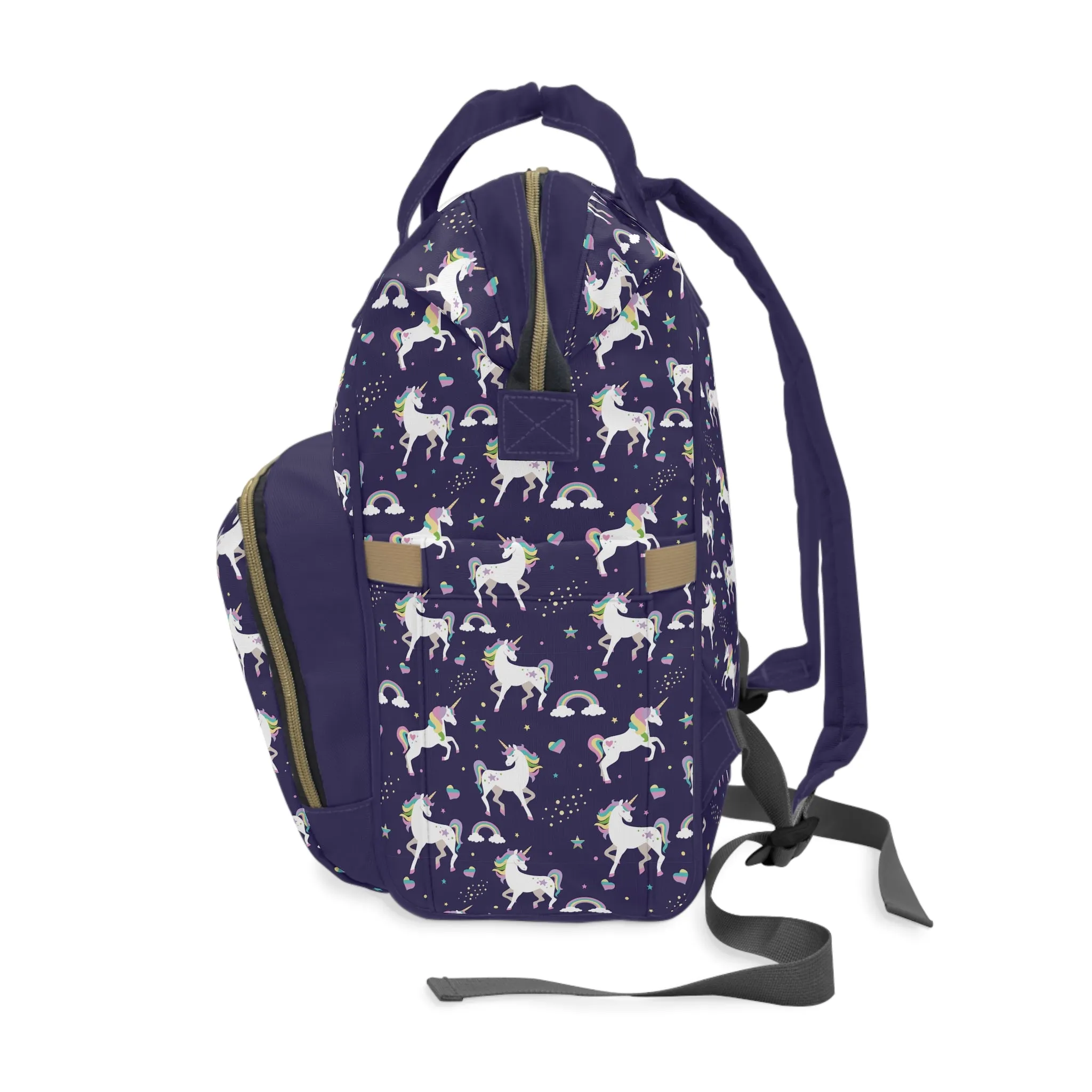 Multifunctional Unicorn Diaper Backpack - Magical Storage Solution for Busy Parents